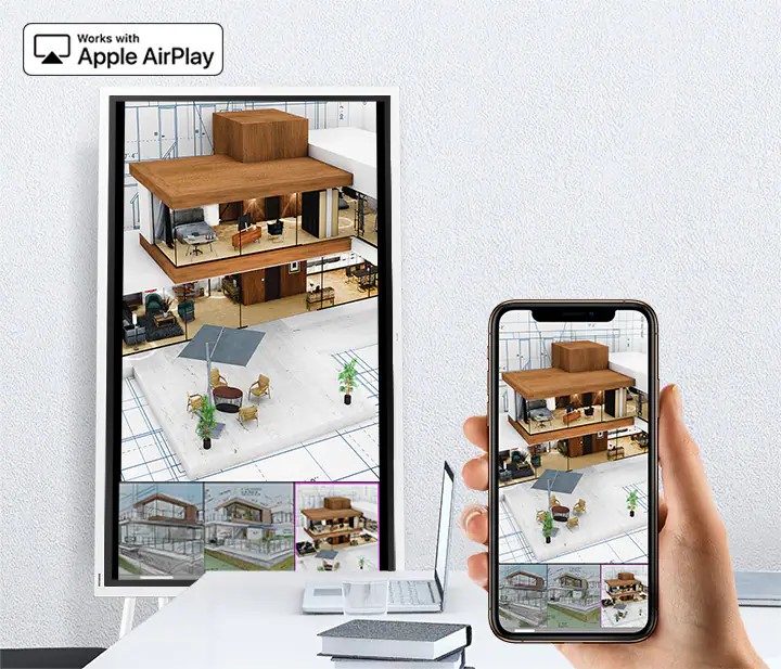 Apple AIrPlay monitor dotykowy interaktywny Samsung Flip