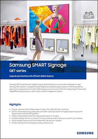 broszura monitory Samsung QET