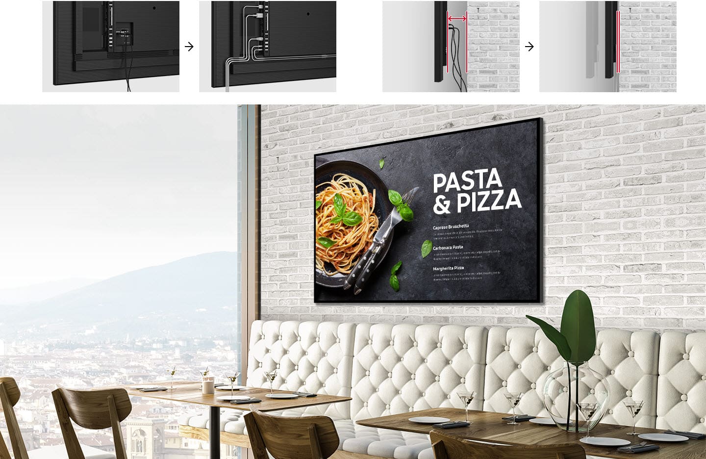 Ekran reklamowy Samsung do menu board