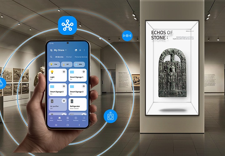 Samsung Spatial Signage SM85HX z obsługą SmartThings Pro